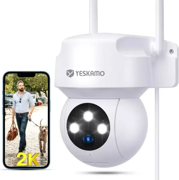 Cámara de vigilancia Wifi YESKAMO 2K Cámara de vigilancia Wifi YESKAMO 2K