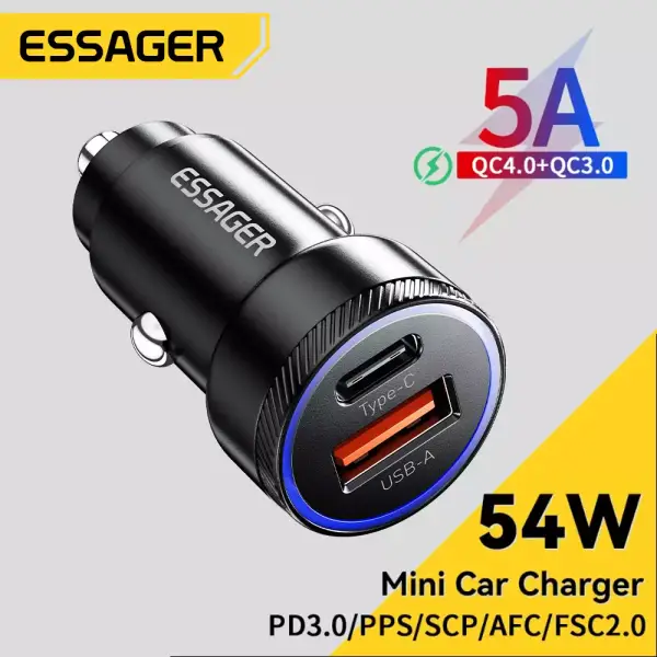 Cargador Essager 654W USB C0W Cargador Essager 654W USB C0W