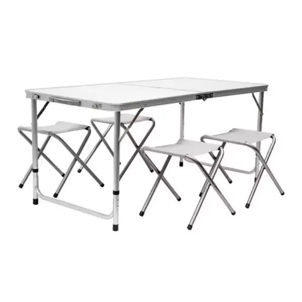 Mesa para Acampada 120x60x70cm con 4 taburetes Mesa para Acampada 120x60x70cm con 4 taburetes