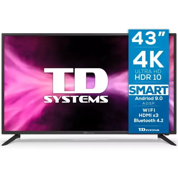 Televisor TD Systems Smart TV 43" 4K UHD Televisor TD Systems Smart TV 43" 4K UHD