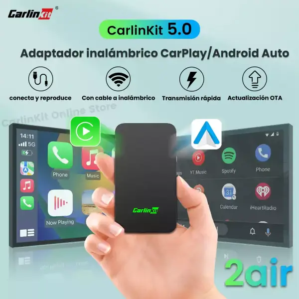 CarlinKit adaptador inalámbrico para Radio de coche CarlinKit adaptador inalámbrico para Radio de coche