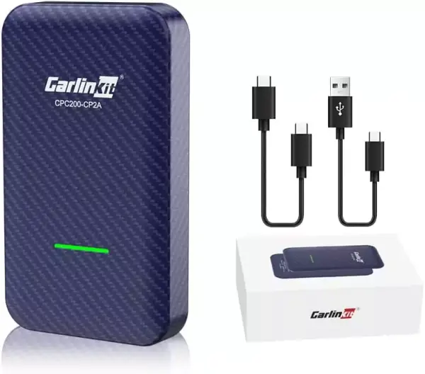 Adaptador inalámbrico Carlinkit 4.0 Apple CarPlay + Android Auto Adaptador inalámbrico Carlinkit 4.0 Apple CarPlay + Android Auto