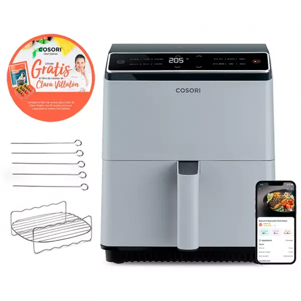 Freidora de aire sin aceite Cosori Dual Blaze Chef Edition 1700W 6.4L Freidora de aire sin aceite Cosori Dual Blaze Chef Edition 1700W 6.4L