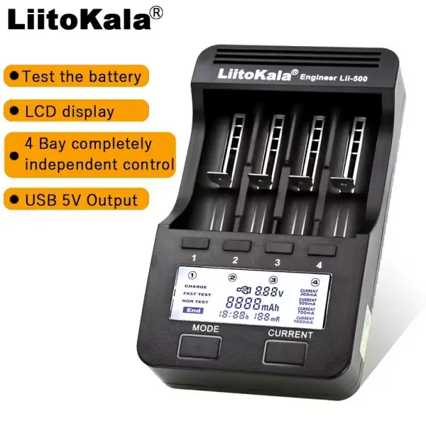 Cargador de batería multifuncional LCD Cargador de batería multifuncional LCD