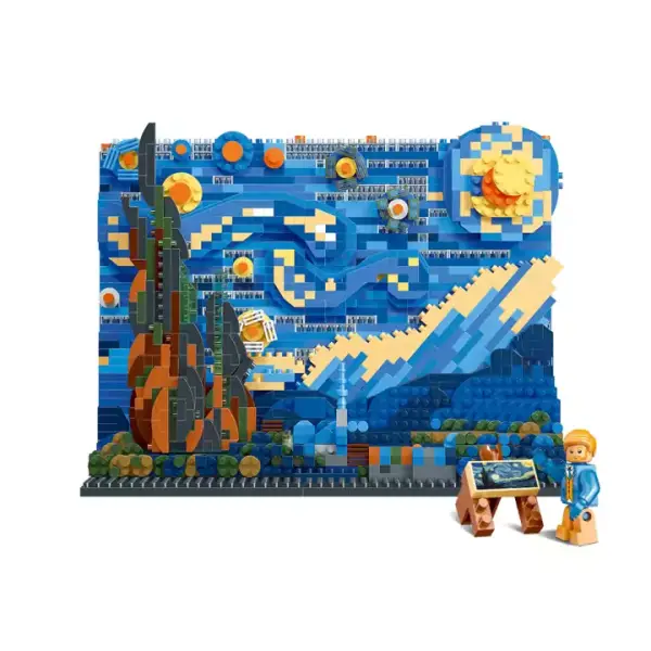 Bloques de construcción del cielo estrellado de Van Gogh Bloques de construcción del cielo estrellado de Van Gogh