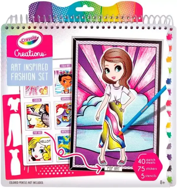 Crayola Creations album para Colorear arte y moda Crayola Creations album para Colorear arte y moda