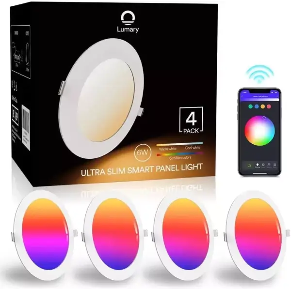 Pack 4 downlight LED 6W RGB WiFi Pack 4 downlight LED 6W RGB WiFi