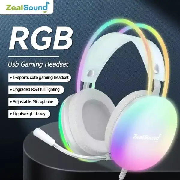 Auriculares gaming RGB multiplataforma Auriculares gaming RGB multiplataforma