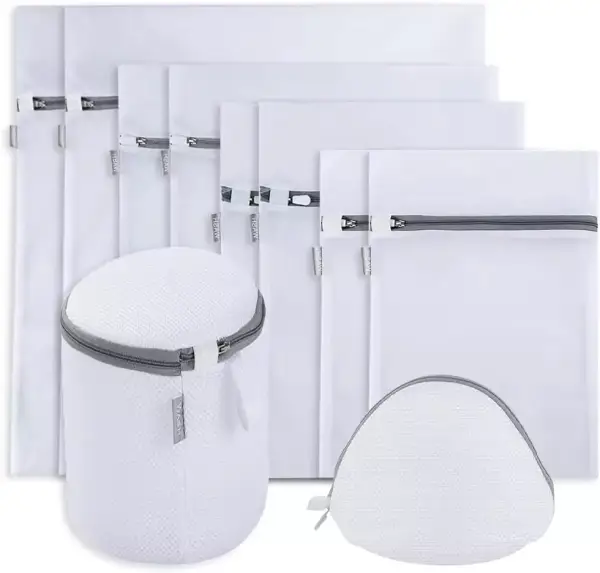 Pack 10 bolsas de malla para lavadora Pack 10 bolsas de malla para lavadora