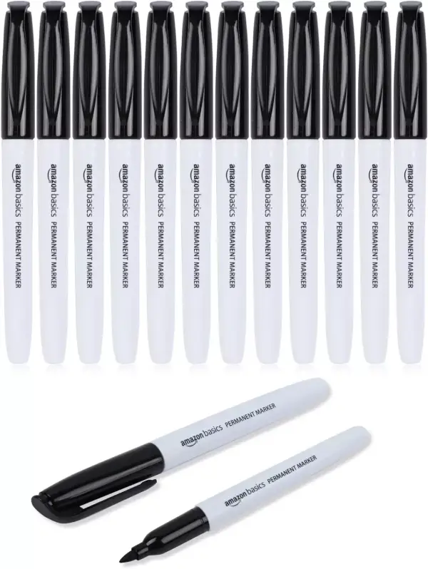 12x rotuladores permanentes Amazon Basics 12x rotuladores permanentes Amazon Basics