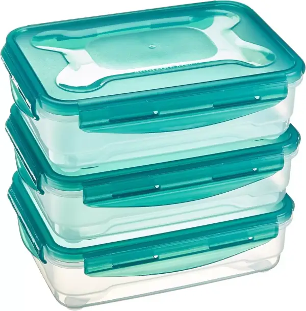 Pack 3 tupper Amazon Basics 1.2L Pack 3 tupper Amazon Basics 1.2L