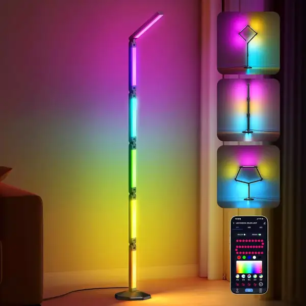 Lámpara de pie plegable RGB Lámpara de pie plegable RGB