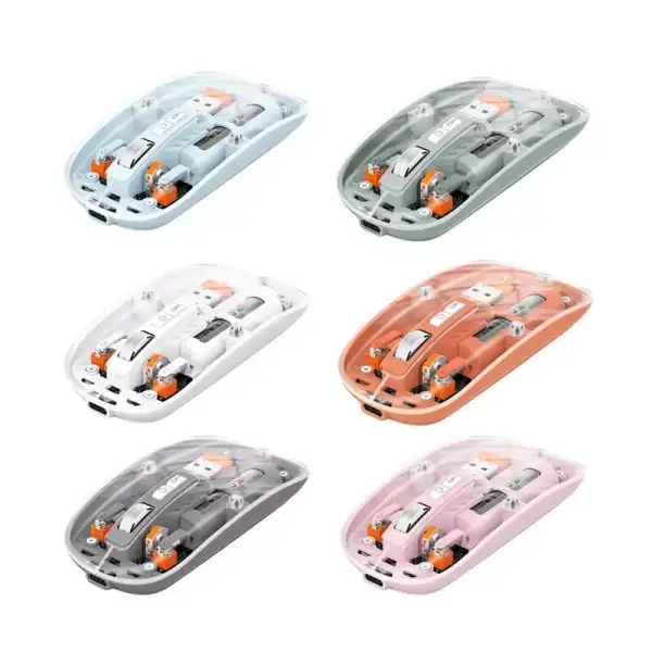 Ratón inalámbrico HXSJ M233 Trimodo Bluetooth + USB nano Ratón inalámbrico HXSJ M233 Trimodo Bluetooth + USB nano
