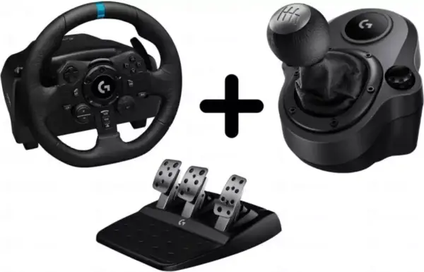 Volante + pedales + cambio Logitech G923 Volante + pedales + cambio Logitech G923