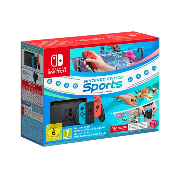 Nintendo Switch + Switch Sports + 12 meses online Nintendo Switch + Switch Sports + 12 meses online