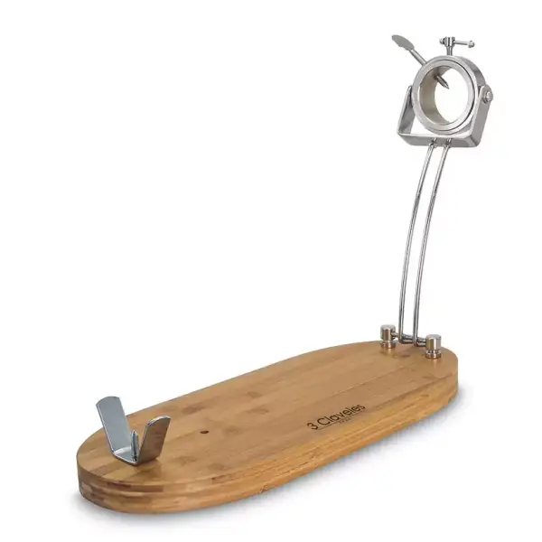 Jamonero Plegable 3 Claveles con Cabezal Giratorio 3C Jamonero Plegable 3 Claveles con Cabezal Giratorio 3C