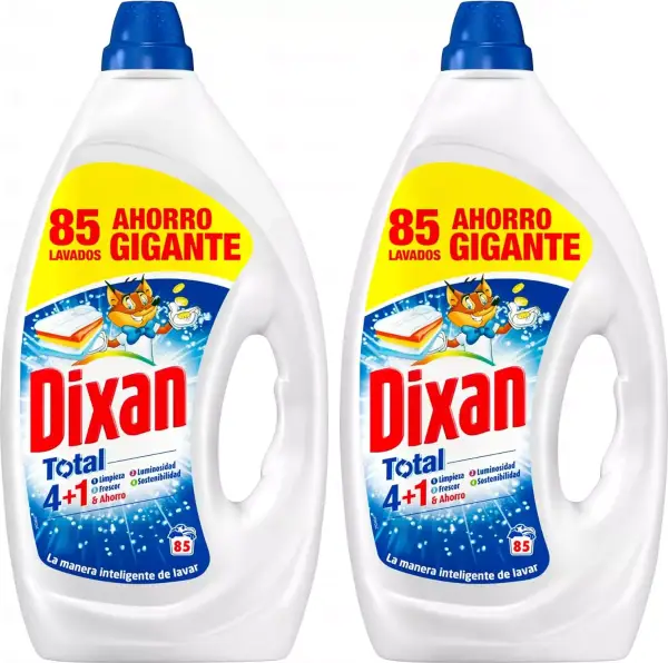 170 lavados Detergente Líquido Dixan Gel Total 4+1 170 lavados Detergente Líquido Dixan Gel Total 4+1