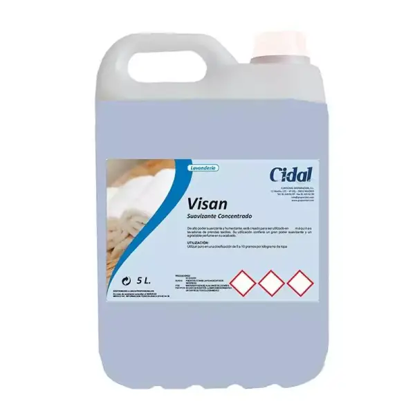 Garrafa 5L suavizante líquido concentrado VISAN Garrafa 5L suavizante líquido concentrado VISAN