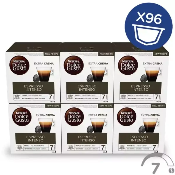 Pack 96 cápsulas Dolce Gusto Espresso Intenso Pack 96 cápsulas Dolce Gusto Espresso Intenso