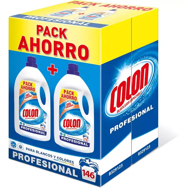 146 lavados detergente Líquido Colon para ropa blanca y de color 146 lavados detergente Líquido Colon para ropa blanca y de color
