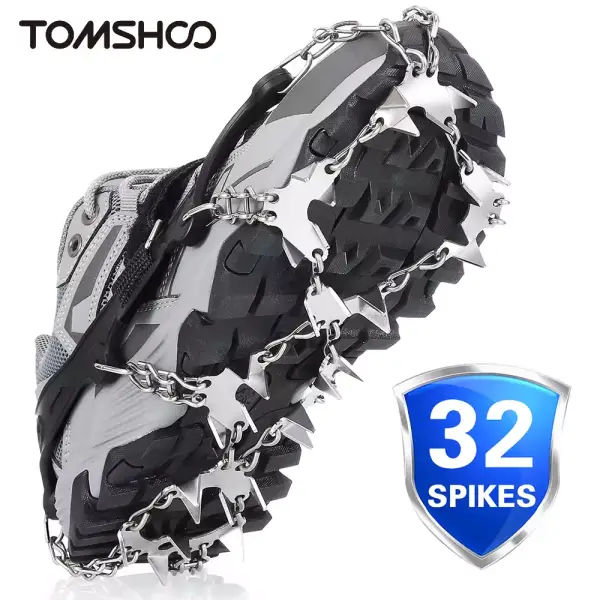 Crampones de 32 Dientes para nieve y hielo Crampones de 32 Dientes para nieve y hielo