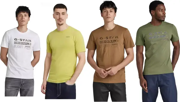 Camiseta para hombre G-Star Distressed Originals Camiseta para hombre G-Star Distressed Originals