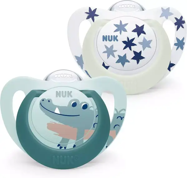 2x chupetes NUK Star Night 2x chupetes NUK Star Night