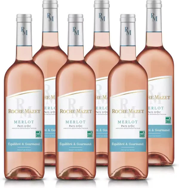 6x Vino Rosado Roche Mazet IGP Pays d'Oc 6x Vino Rosado Roche Mazet IGP Pays d'Oc