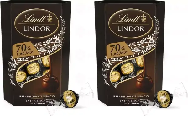 2x200gr Lindt bombones chocolate negro al 70% 2x200gr Lindt bombones chocolate negro al 70%
