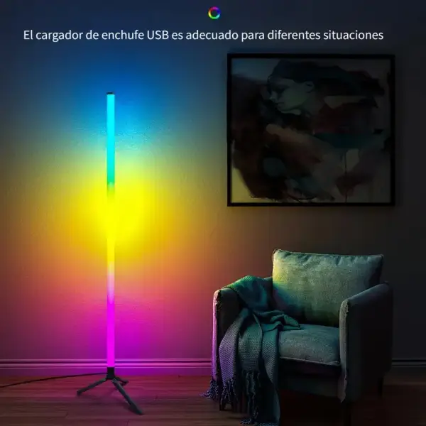 Lámpara LED RGB vertical 105cm Lámpara LED RGB vertical 105cm