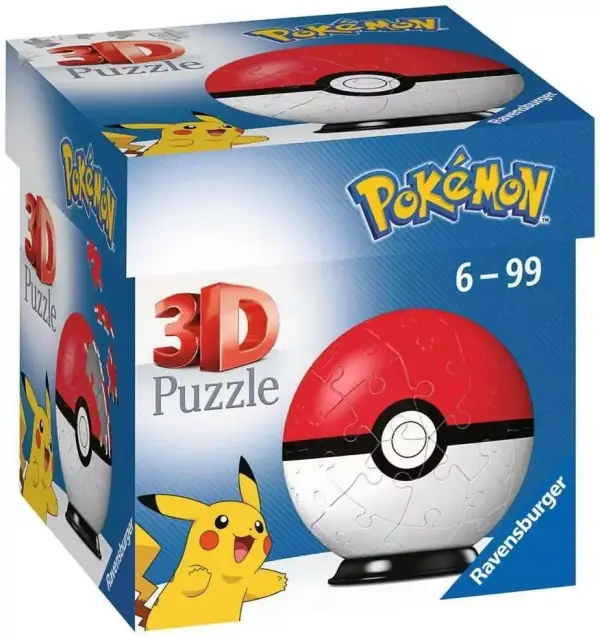 Puzzle 3D Pokémon Pokeball Ravensburger Puzzle 3D Pokémon Pokeball Ravensburger