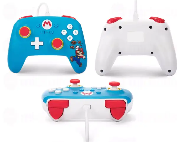 Mando con cable PowerA para Nintendo Switch Mario Mando con cable PowerA para Nintendo Switch Mario