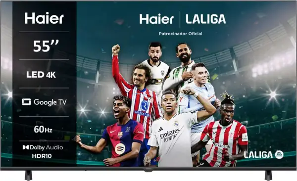 TV Haier K85F 4K 55″ Google TV + Dolby Audio TV Haier K85F 4K 55″ Google TV + Dolby Audio