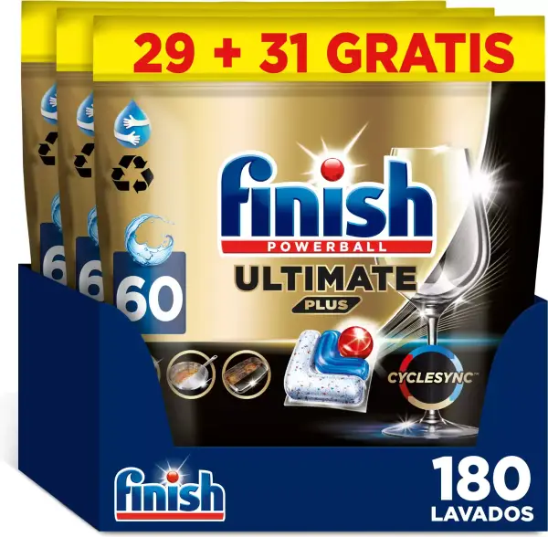 180 Cápsulas Finish Powerball Ultimate Plus All in 1 180 Cápsulas Finish Powerball Ultimate Plus All in 1