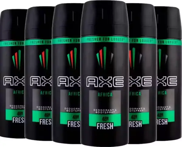 6x150ml Desodorante spray Axe Africa 6x150ml Desodorante spray Axe Africa