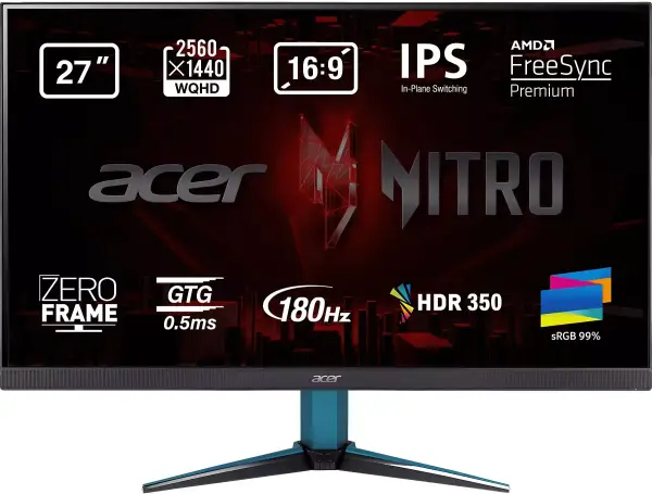 Monitor curvo Acer Nitro 27" IPS 1440p 180hz Monitor curvo Acer Nitro 27" IPS 1440p 180hz