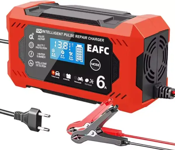 Cargador de batería de coche 6A 12V Cargador de batería de coche 6A 12V
