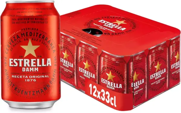 Pack 12 Cerveza Estrella Damm Pack 12 Cerveza Estrella Damm