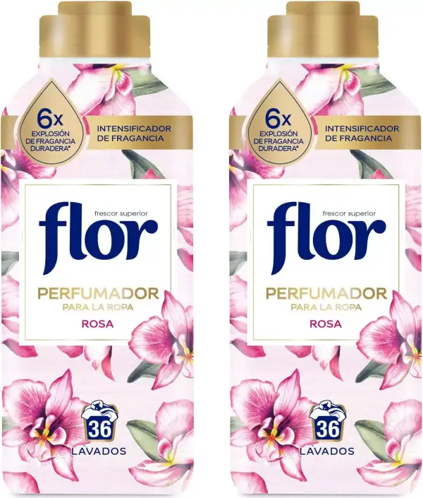 2x36 Dosis Suavizante líquido perfumador rosa 2x36 Dosis Suavizante líquido perfumador rosa