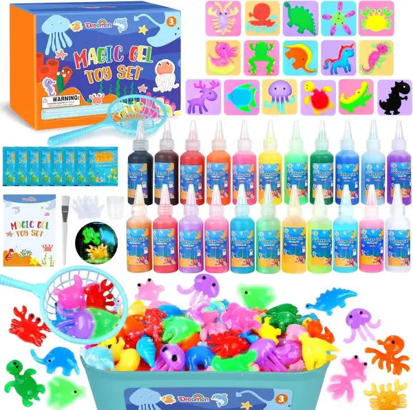 Juego Magic Gel Kit con 22 colores y 16 formas Juego Magic Gel Kit con 22 colores y 16 formas