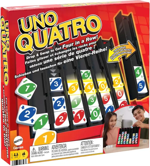 UNO Quatro Juego de Mesa Cuatro en Raya con fichas UNO Quatro Juego de Mesa Cuatro en Raya con fichas