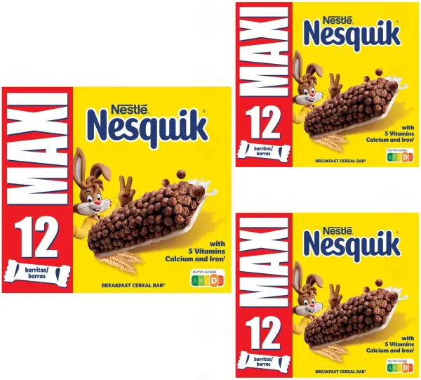 36x25gr Nestlé Nesquik Barritas de Cereales 36x25gr Nestlé Nesquik Barritas de Cereales