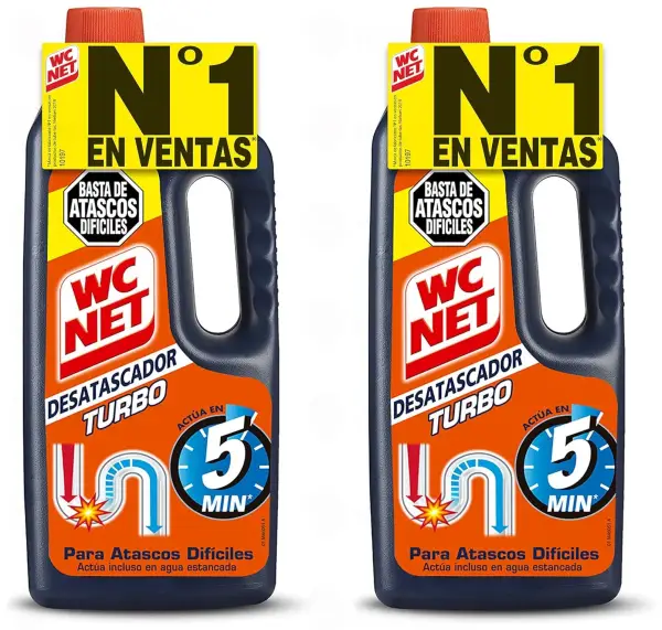 2x1L WC Net Desatascador Turbo 2x1L WC Net Desatascador Turbo
