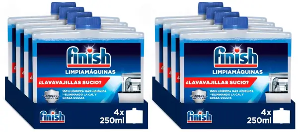 8x 250ml Finish Limpiamáquinas para lavavajillas 8x 250ml Finish Limpiamáquinas para lavavajillas