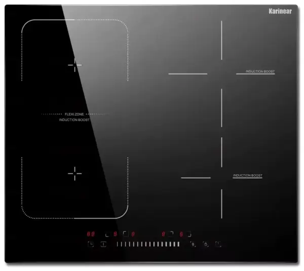 Placa de inducción Karinear 4 zonas 7200W Placa de inducción Karinear 4 zonas 7200W