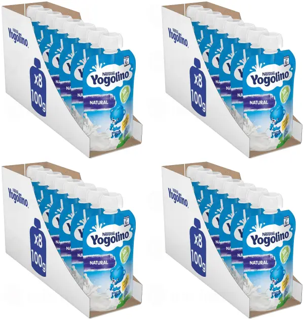 32x100gr Nestlé Yogolino Lácteo infantil Natural 32x100gr Nestlé Yogolino Lácteo infantil Natural