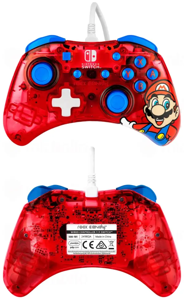 Mando PDP Gaming con cable Rock Candy Super Mario Mando PDP Gaming con cable Rock Candy Super Mario