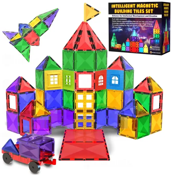 Kit bloques de construcción magnéticos 3D 57pcs Kit bloques de construcción magnéticos 3D 57pcs