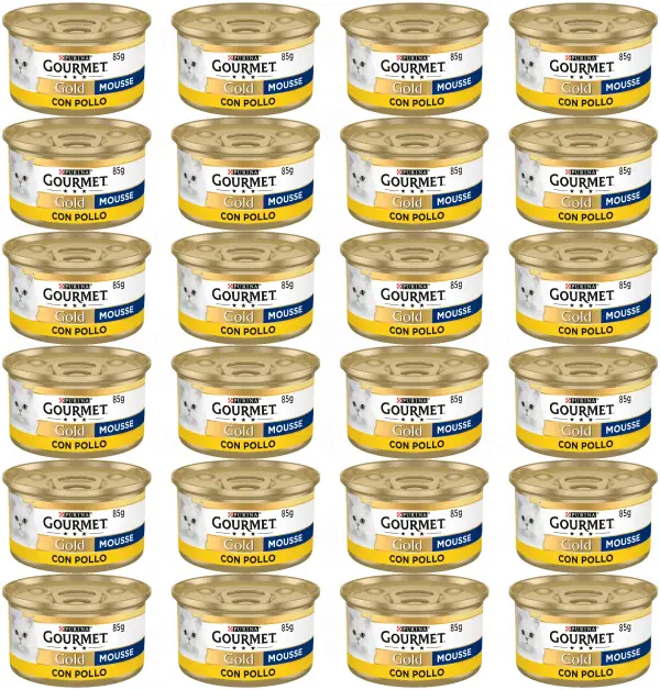 24x85g GOURMET Gold Mousse Comida Húmeda para Gato Adulto 24x85g GOURMET Gold Mousse Comida Húmeda para Gato Adulto