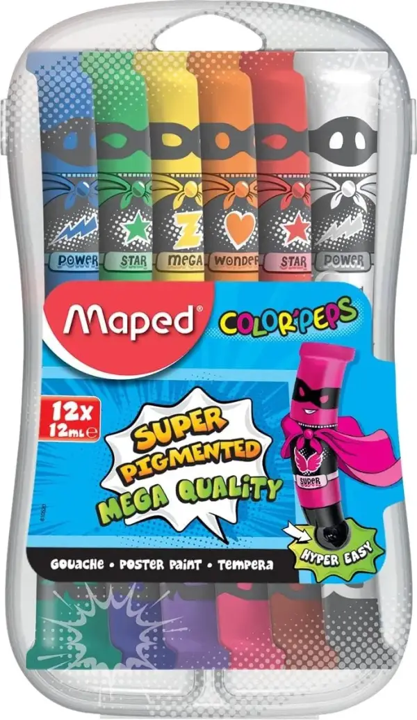 12x tubos témpera Maped 12x tubos témpera Maped